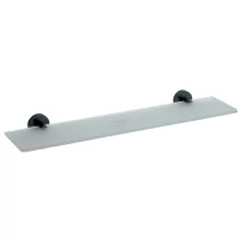 Bemeta Dark Üvegpolc 60 cm, fekete kivitelben