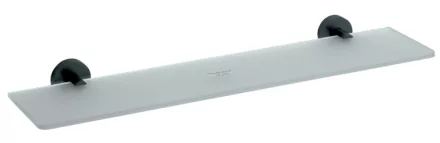 Bemeta Dark Üvegpolc 60 cm, fekete kivitelben