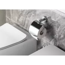   Bemeta Omega fali WC papír tartó fedéllel, króm 104212012