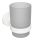 Bemeta White falra szerelhető üveg fogkefetartó pohár, fehér 104110014 (XR903W)