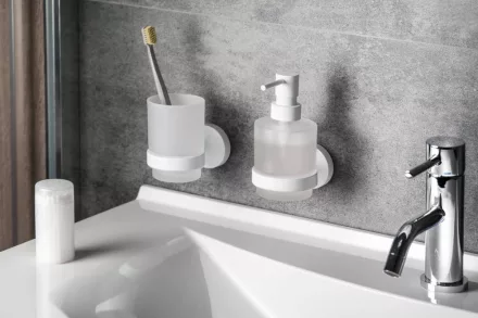 Bemeta White fali fogkefetartó pohár 70x95x105 mm, fehér 104110014 (XR903W)