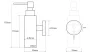 Sapho NEO szappanadagoló, 180ml, inox 104109015