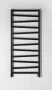 Sapho Zig fürdőszobai radiátor 600x1334 mm, matt fekete ZG613B