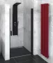 Polysan Zoom Line Black zuhanyajtó 90x200 cm transzparent üveg, matt fekete ZL1290B