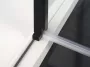 Polysan Zoom Line Black zuhanyajtó 90x200 cm transzparent üveg, matt fekete ZL1290B