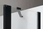 Polysan Zoom Line Black zuhanyajtó 120x200 cm transzparent üveg, matt fekete ZL1312B