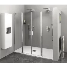   Polysan Zoom Line zuhanyajtó 180x190 cm transzparent üveg, króm ZL1417