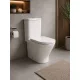Roca The Gap Round kompakt monoblokk WC szett Slim SoftClose ülőkével oldalsó bekötésű tartállyal