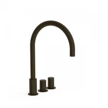   Tres Study Exclusive pultra szerelhető magasított mosdó csaptelep, Fekete Bronz 06110501KMB