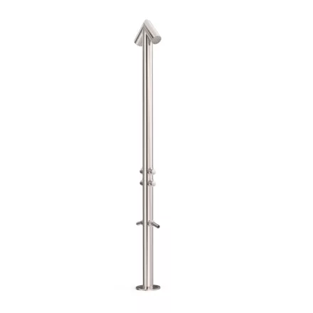 Tres kültéri dupla zuhanycsaptelep 230 cm, rozsdamentes acél 13499502