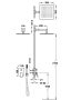 Tres Project falsík alatti zuhanyrendszer Rapid-Box belső egységgel, Fekete Bronz 21128004KMB