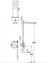 Tres Project falsík alatti zuhanyrendszer Rapid-Box belső egységgel, Fekete Bronz 21128005KMB