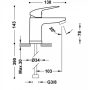 Tres Base Plus Egykaros mosdó csaptelep, króm 21610303