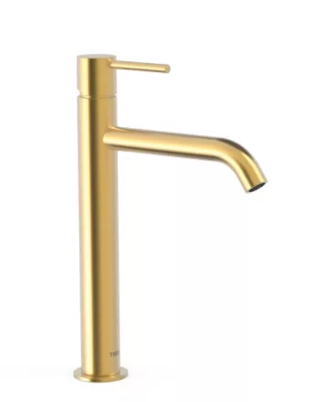 Tres Study Exclusive egykaros magasított mosdó csaptelep, matt arany 26230701OM