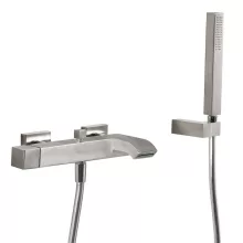   Tres Cuadro Exclusive kád csaptelep Cascade kifolyóval Rozsdamentes Acél hatású 5071700203