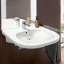 Villeroy & Boch ViCare fali kerámia mosdó 56x55 cm csaplyukkal és túlfolyóval, alpin fehér 41195501
