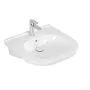 Villeroy & Boch ViCare kerámia mosdó 56x55 cm csaplyukkal és túlfolyóval, AntiBac CeramicPlus, alpin fehér 411955T2