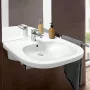 Villeroy & Boch ViCare kerámia mosdó 56x55 cm csaplyukkal és túlfolyóval, AntiBac CeramicPlus, alpin fehér 411955T2