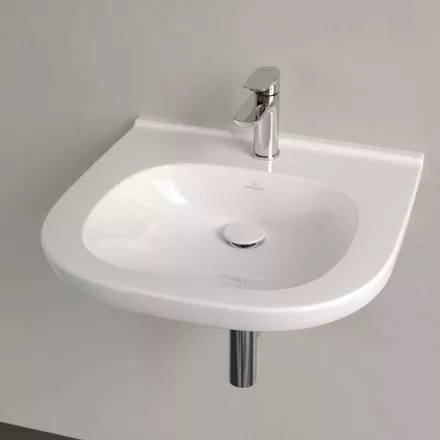 Villeroy & Boch ViCare fali kerámia mosdó 56x55 cm csaplyukkal, alpin fehér 41195601
