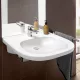 Villeroy & Boch ViCare fali kerámia mosdó 56x55 cm csaplyukkal, CeramicPlus felület, alpin fehér 411956R1