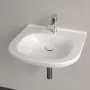 Villeroy & Boch ViCare fali kerámia mosdó 56x55 cm csaplyukkal, CeramicPlus felület, alpin fehér 411956R1