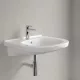 Villeroy & Boch ViCare fali kerámia mosdó 60x55 cm csaplyukkal és túlfolyóval, CeramicPlus felület, alpin fehér 411960R1