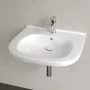 Villeroy & Boch ViCare fali kerámia mosdó 60x55 cm csaplyukkal és túlfolyóval, CeramicPlus felület, alpin fehér 411960R1