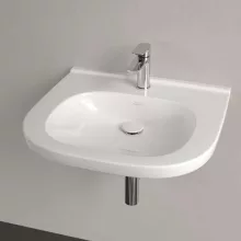 Villeroy & Boch ViCare antibakteriális mosdó 60x55 cm csaplyukkal, CeramicPlus, alpin fehér 411961T2
