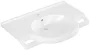 Villeroy & Boch ViCare kerámia mosdó 80x55 cm csaplyukkal és túlfolyóval, AntiBac CeramicPlus, alpin fehér 412080T2