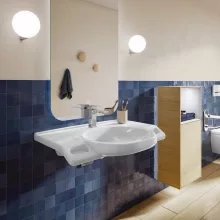   Villeroy & Boch ViCare kerámia mosdó 80x55 cm csaplyukkal, AntiBac CeramicPlus, alpin fehér 412081T2