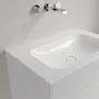 Villeroy & Boch Finion kerámia mosdó 80x50 cm, csapfurat és túlfolyó nélkül, CeramicPlus, alpin fehér 416483R1