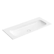   Villeroy & Boch Finion kerámia mosdó 120x50 cm, csapfurat és túlfolyó nélkül, CeramicPlus, kőfehér 4164C3RW