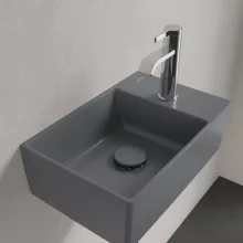   Villeroy & Boch Memento 2.0 Kézmosó túlfolyó nélkül 40x26 cm, CeramicPlus felület, Grafit 43234GI4
