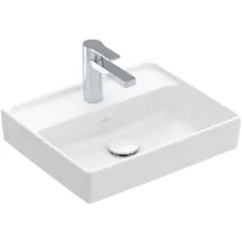   Villeroy & Boch Collaro Kézmosó 45x37 cm, CeramicPlus felület, túlfolyó nélkül, stone white 433446RW