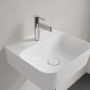 Villeroy & Boch Finion Kézmosó 43x39 túlfolyó nélkül, CeramicPlus, Stone White 436443RW