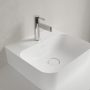 Villeroy & Boch Finion Kézmosó 43x39 csiszolt alsó felülettel, rejtett ViFlow túlfolyóval, CeramicPlus, Stone White 43644CRW