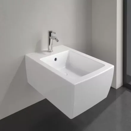 Villeroy & Boch Memento 2.0 Fali bidé túlfolyóval 37,5x56 cm, fehér alpin 44330001