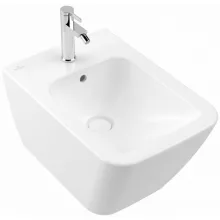   Villeroy & Boch Finion Bidé CeramicPlus felülettel, szelepfedéllel és túlfolyóval, alpin fehér 446500R1