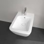 Villeroy & Boch Finion Bidé CeramicPlus felülettel, szelepfedéllel és túlfolyóval, Stone White 446500RW