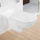 Villeroy & Boch ViCare perem nélküli antibakteriális fali kerámia WC DirectFlush technológiával, CeramicPlus, alpin fehér 4601R0T2