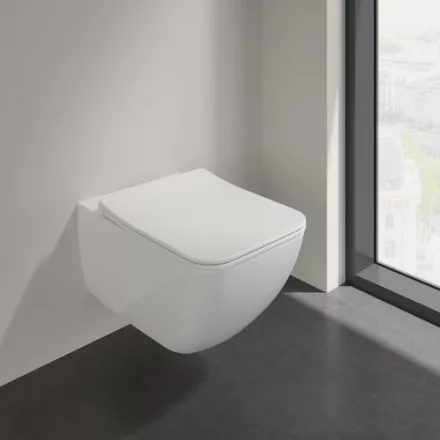 Villeroy & Boch Venticello Kombipack perem nélküli fali WC csésze lecsapódásgátlós ülőkével 4611RL01