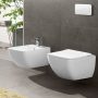 Villeroy & Boch Venticello Kombipack perem nélküli fali WC csésze lecsapódásgátlós ülőkével 4611RL01