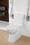 Villeroy & Boch ViCare hátsó kifolyású monoblokkos kerámia WC csésze Rimless, fehér 4620R001