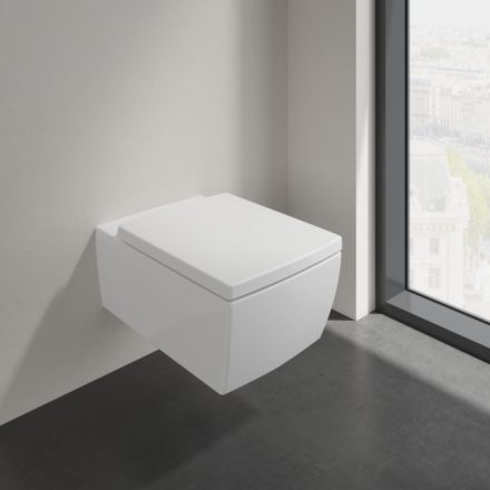 Villeroy & Boch Memento 2.0 hátsó kifolyású WC  csésze 37,5x56 cm, Rimless, alpin fehér 4633R001