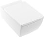 Villeroy & Boch Memento 2.0 hátsó kifolyású WC csésze 37,5x56 cm, Rimless, fehér alpin 4633R0R1