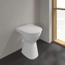   Villeroy & Boch ViCare álló kerámia WC perem nélküli DirectFlush technológiával, alpin fehér 4683R001