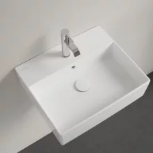   Villeroy & Boch Memento 2.0 Mosdótál túlfolyóval 50x42 cm, fehér alpin 4A075001