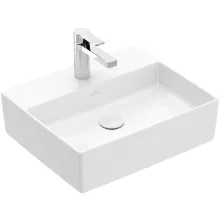   Villeroy & Boch Memento 2.0 Mosdótál túlfolyó nélkül 50x42 cm, CeramicPlus felülettel, fehér alpin 4A0751R1