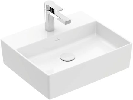 Villeroy & Boch Memento 2.0 Mosdótál túlfolyó nélkül 50x42 cm, CeramicPlus felülettel, fehér alpin 4A0751R1