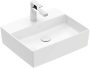 Villeroy & Boch Memento 2.0 Mosdótál túlfolyó nélkül 50x42 cm, CeramicPlus felülettel, fehér alpin 4A0751R1